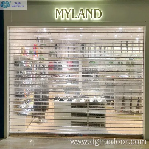 Full Vision Crystal Roll up Commercial Doors